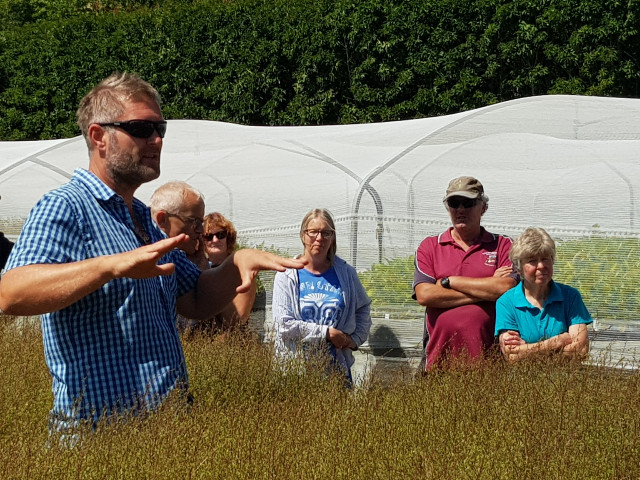 Keith Roberts (Nursery Manager) explains Appleton’s outdoor operations